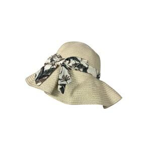 491. Tommy Bahama Kids Packable Floppy Sun Hat Tropical Bow OS